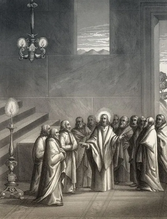Framed Print : Prayer after the Last Supper, New Testament