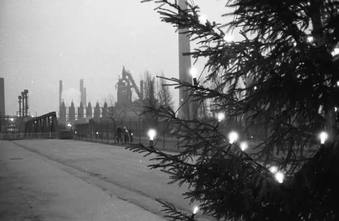 Framed Print : Pre-Christmas at the Hoesch AG Westfalenhuette on 12