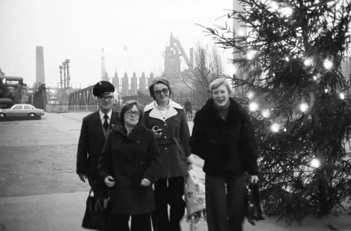 Framed Print : Pre-Christmas at the Hoesch AG Westfalenhuette on 12