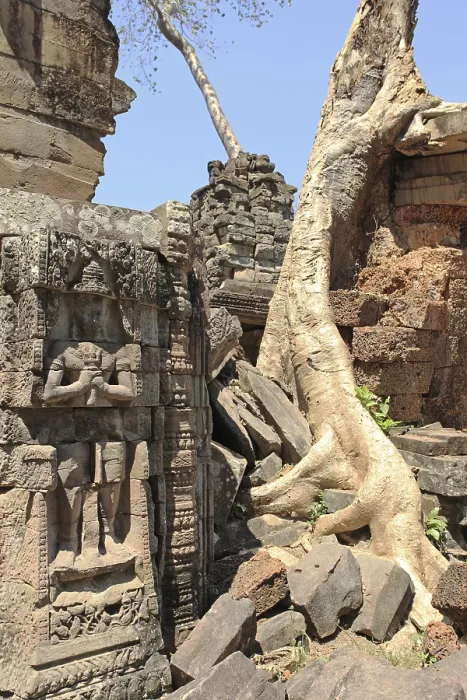 Framed Print : Preah Khan temple at Angkor, Siem Reap, Cambodia