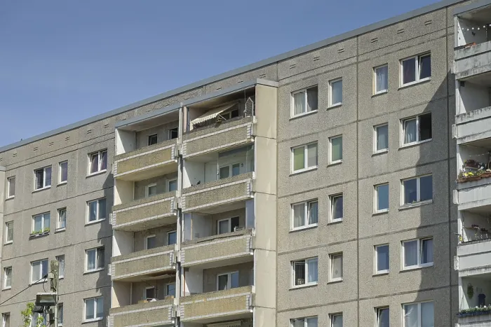 Framed Print : Prefabricated building, Schonefelder Chaussee
