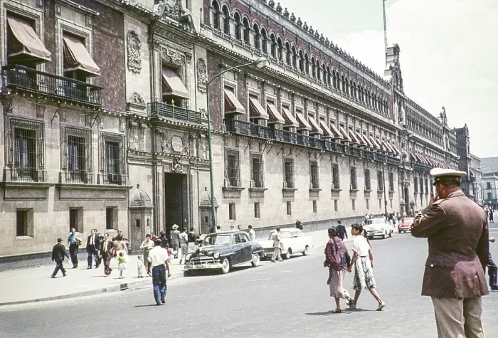 Framed Print : Presidential Palace, Ciudad de Mexico, Mexico City, CDMX, Mexico around 1961