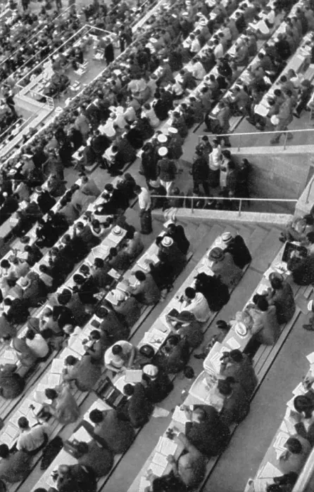 Framed Print : Press tribune, 1. 500 representatives of the press from all over the world at the Olympics