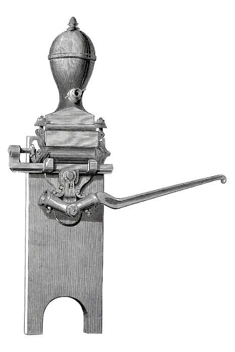 Framed Print : Pressure and suction pump, fire pump