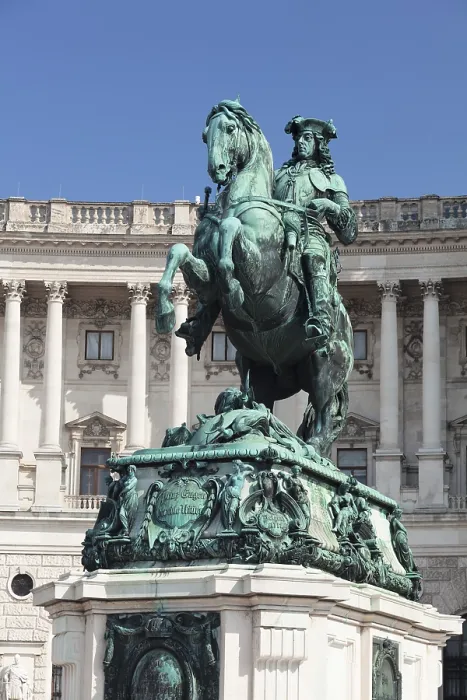 Framed Print : Prince Eugene Monument at Heldenplatz in front of the Hofburg Imperial Palace