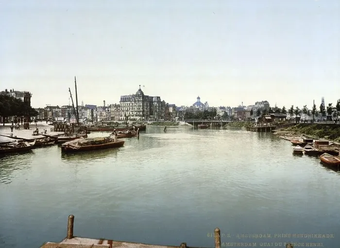 Framed Print : Prince Henry's quay, Prins Hendrikkade