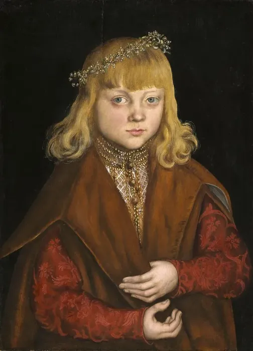 Framed Print : A Prince from Saxony, painting by Lucas Cranach the Elder