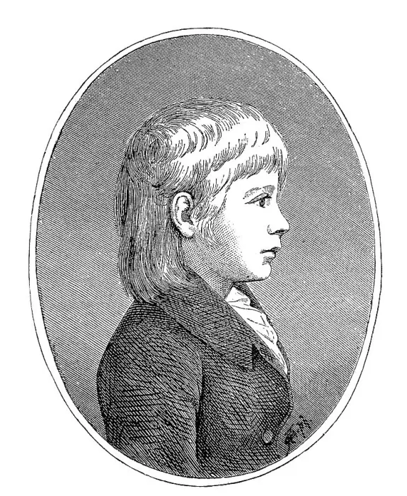 Framed Print : Prince Wilhelm when he was nine years old