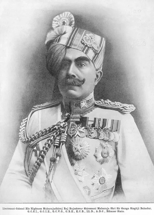 Framed Print : Princes Lieutenant Colonel his Highness Maharajadhiraj Raj Rajes hwar shiromani Maharaja shri sir Ganga singhji Bahadur, Bikaner