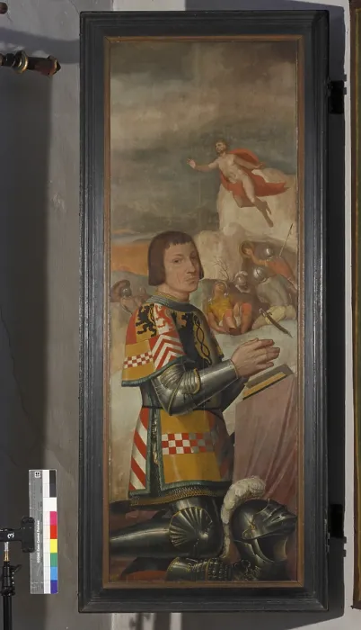 Framed Print : Prince's tomb, panel from the tomb of Duke Johann III