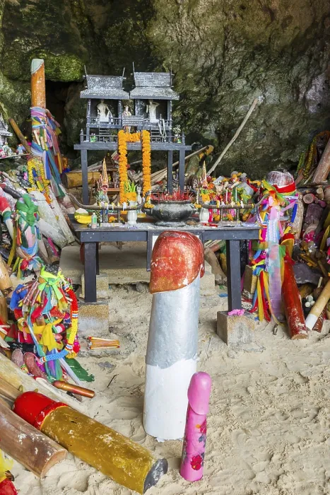 Framed Print : Princess cave at Phra Nang beach near Krabi