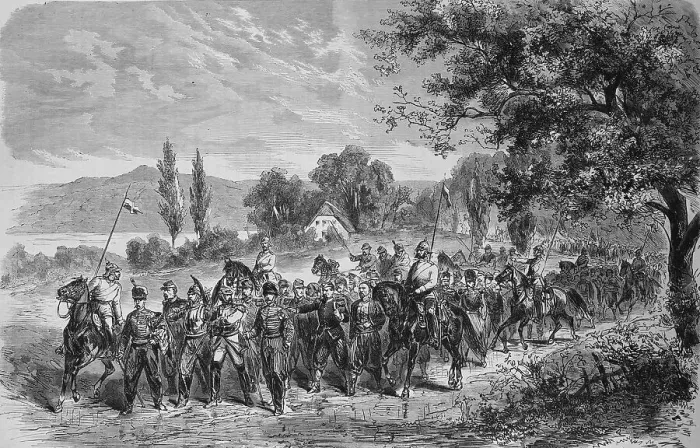 Framed Print : Prisoner transport from Metz through the Moselle valley