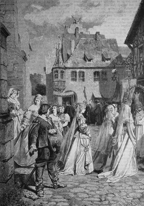 Framed Print : Procession on St. Fridolin's day Framed Print : Procession on St. Fridolin's day