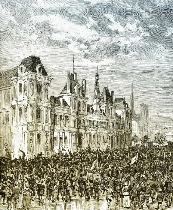 Framed Print : Proclamation of the Communards on 28 March 1871