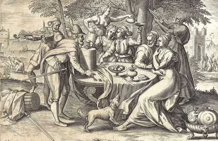 Framed Print : The Prodigal Son Wasting His Money
