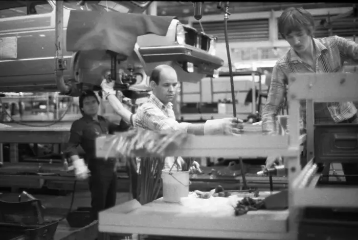 Framed Print : Production of the Golf at the VW plant on 10