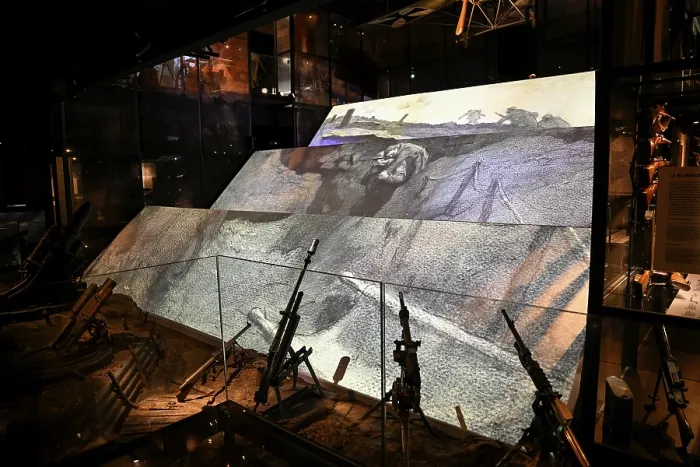 Framed Print : Projection show at the Memorial de Verdun