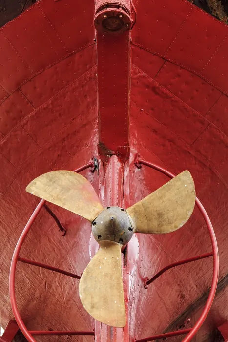 Framed Print : Propeller in dry dock, Reykjavik, Iceland