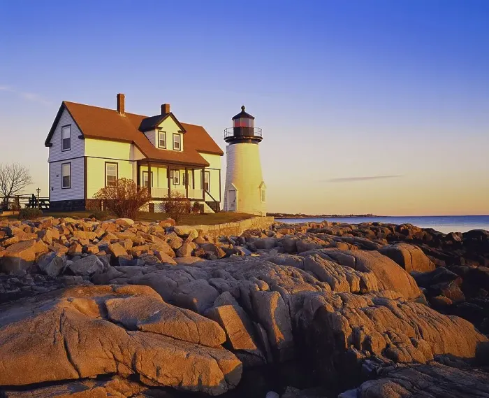 Framed Print : Prospect Harbor Point Light, Gouldsboro