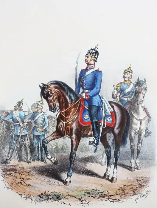 Framed Print : Prussian Army, Prussian Guard, I