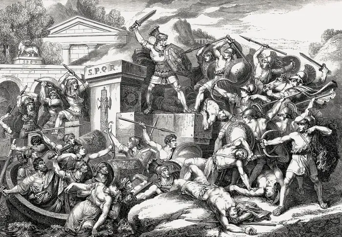 Framed Print : Publius Horatius Cocles, Roman officer Framed Print : Publius Horatius Cocles, Roman officer