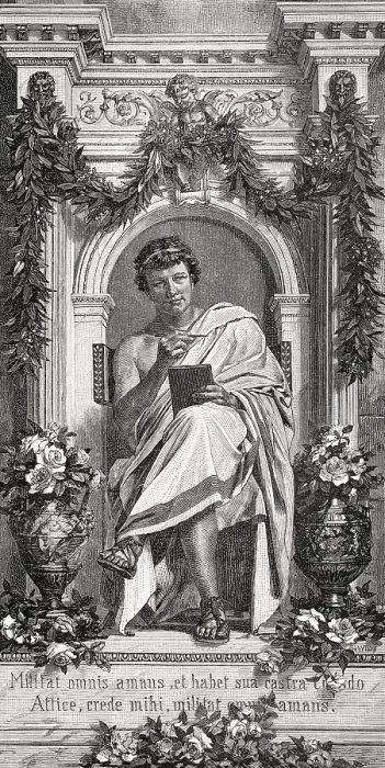 Framed Print : Publius Ovidius Naso or Ovid, 43 BC