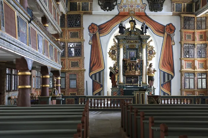Framed Print : Pulpit altar, Cathedral of the Rhoen