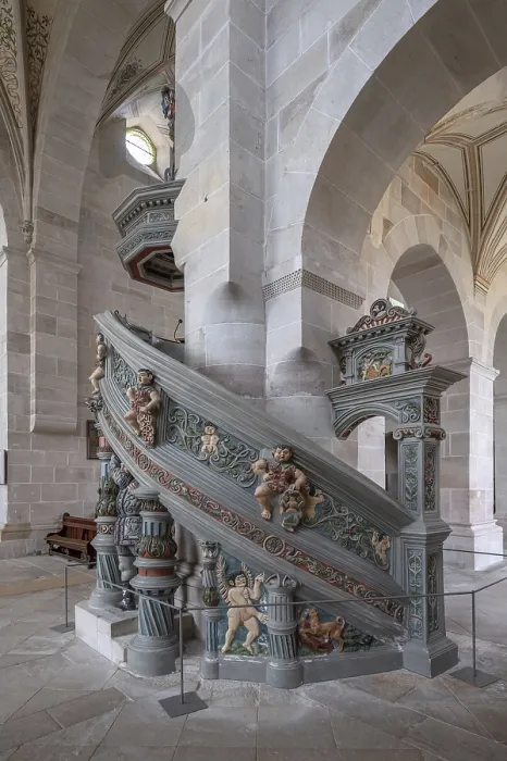 Framed Print : Pulpit in the monastery church created around 1570