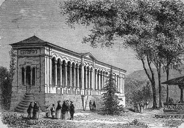 Framed Print : Pump room in Baden-Baden, Germany