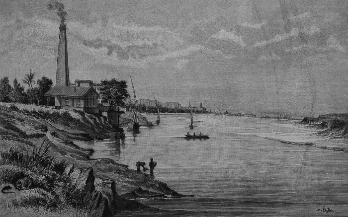 Framed Print : Pumping station of Shubra near Cairo