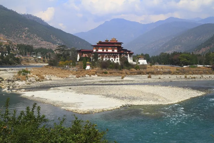 Framed Print : The Punakha Dzong is the second oldest and second largest dzong in Bhutan