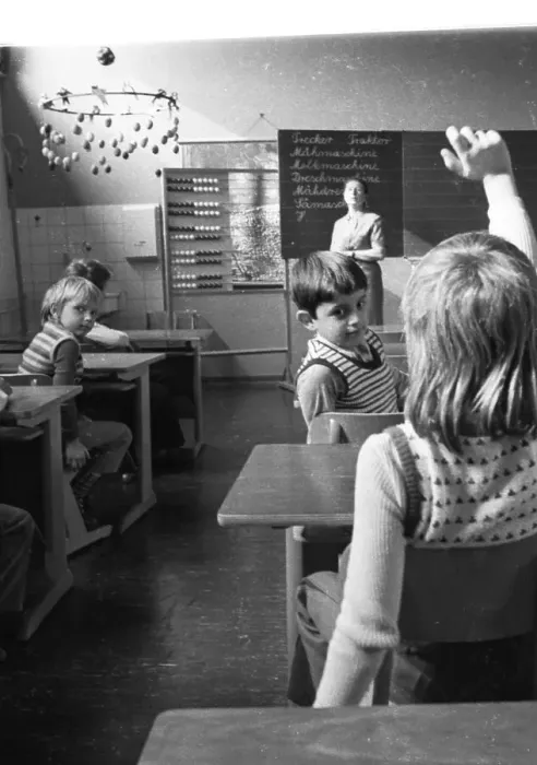Framed Print : Among the pupils of the primary school - here in Dortmund on 1