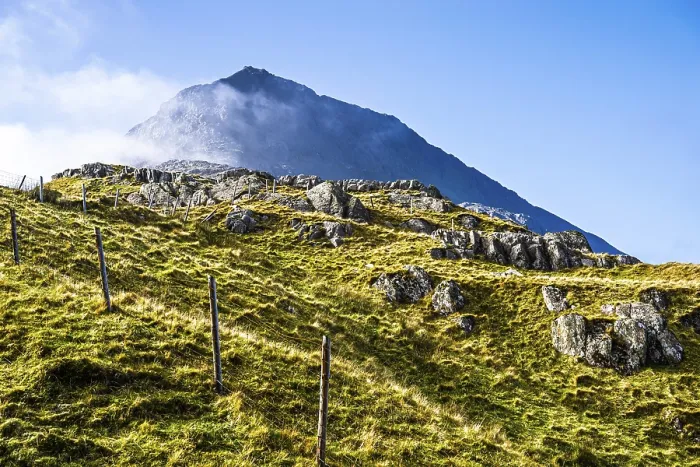 Framed Print : Pyg Track over Llyn Llydaw lake