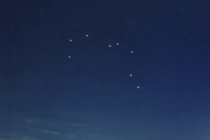 Framed Print : Pyxis star constellation, Night sky