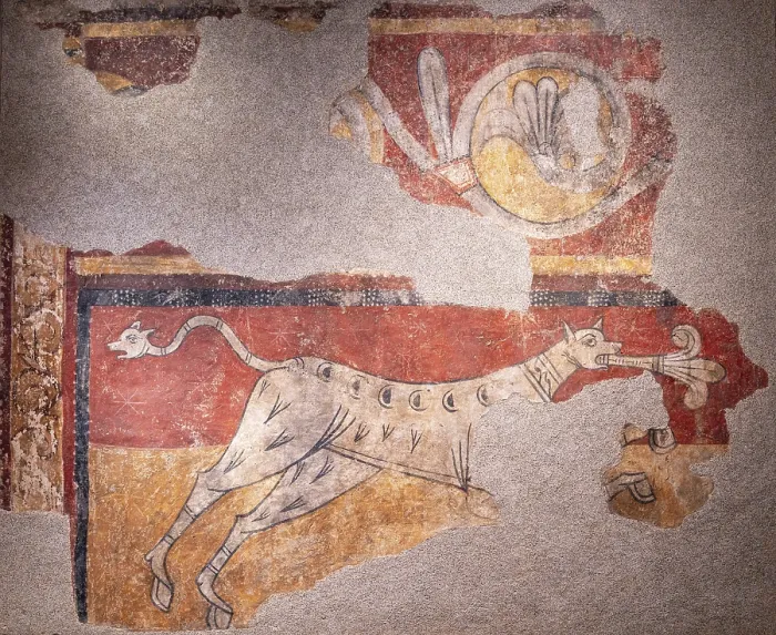 Framed Print : Quadruped with Fleur-de-Lis, circa 1100