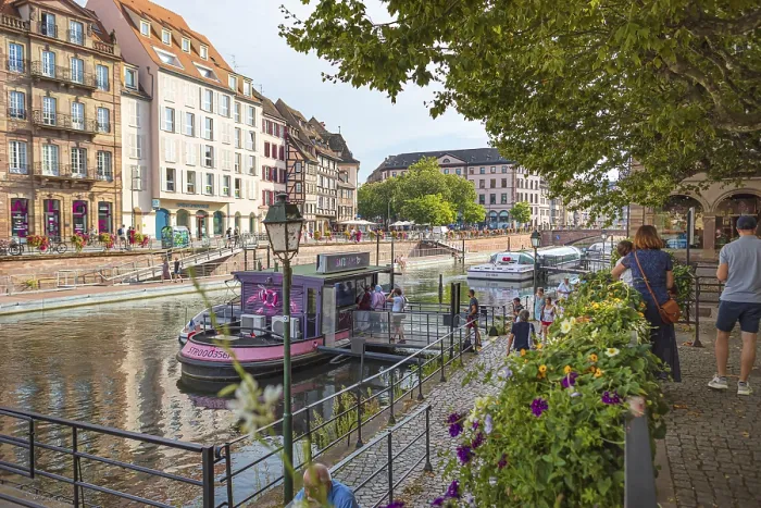Framed Print : Quai Au Sable of Strasbourg in France