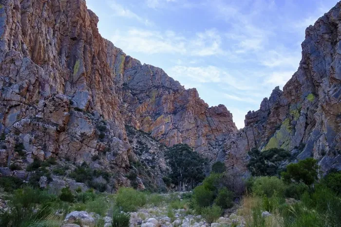 Framed Print : Quartzite rocks Swartberg Road