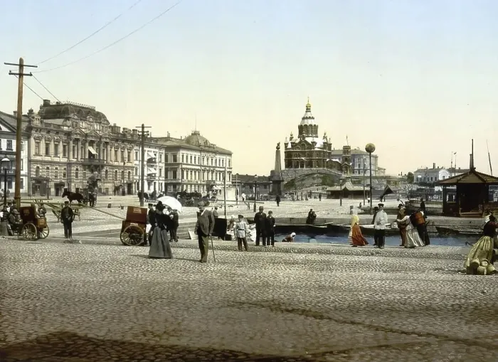 Framed Print : The quay, Helsingfors, Helsinki Framed Print : The quay, Helsingfors, Helsinki