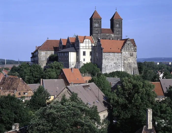 Framed Print : Quedlinburg, castle and collegiate church