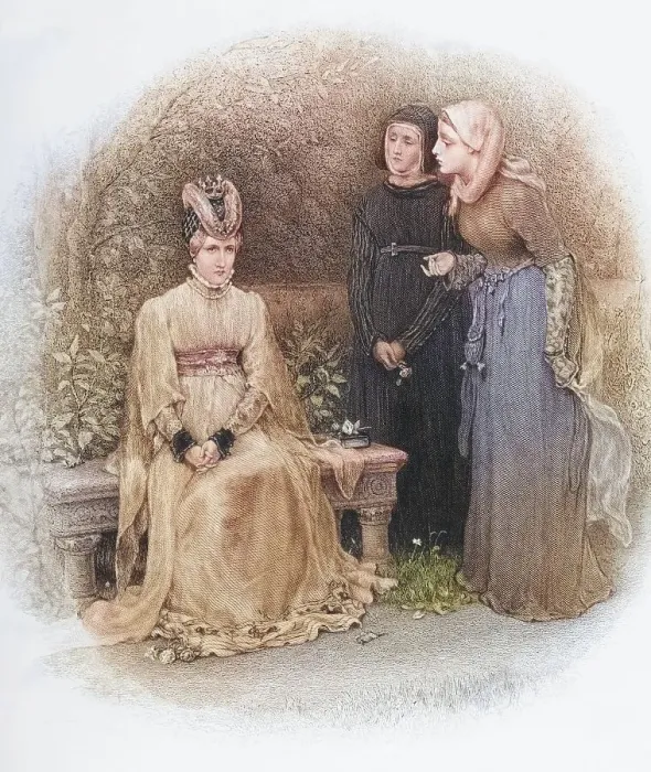 Framed Print : Queen Isabella and her ladies, Isabella of Valois Framed Print : Queen Isabella and her ladies, Isabella of Valois