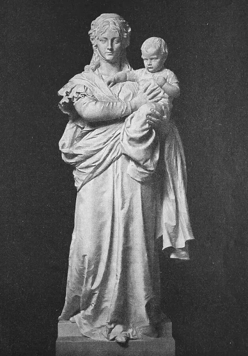 Framed Print : Queen Luise with Prince Wilhelm after a marble statue by Fritz Schaper Framed Print : Queen Luise with Prince Wilhelm after a marble statue by Fritz Schaper