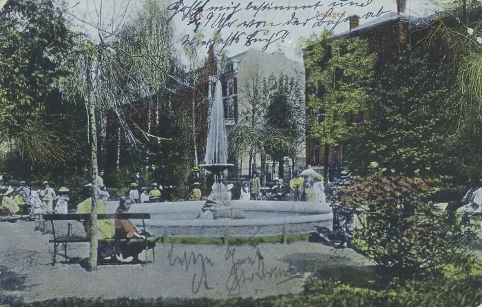 Framed Print : Queen Luise Square in Lyck, formerly East Prussia Framed Print : Queen Luise Square in Lyck, formerly East Prussia