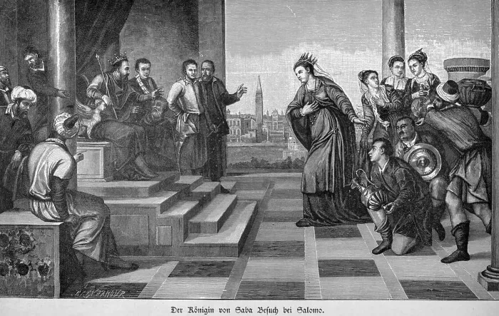 Framed Print : The Queen of Sheba Visit to Solomon