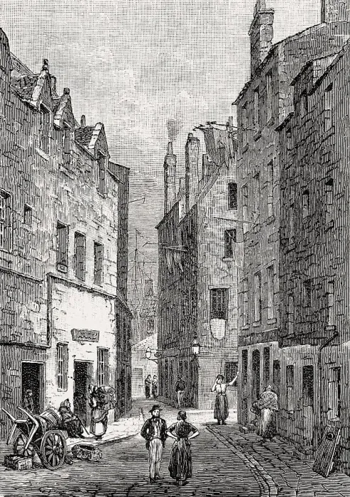 Framed Print : Queen Street, Edinburgh, Scotland, 19th century