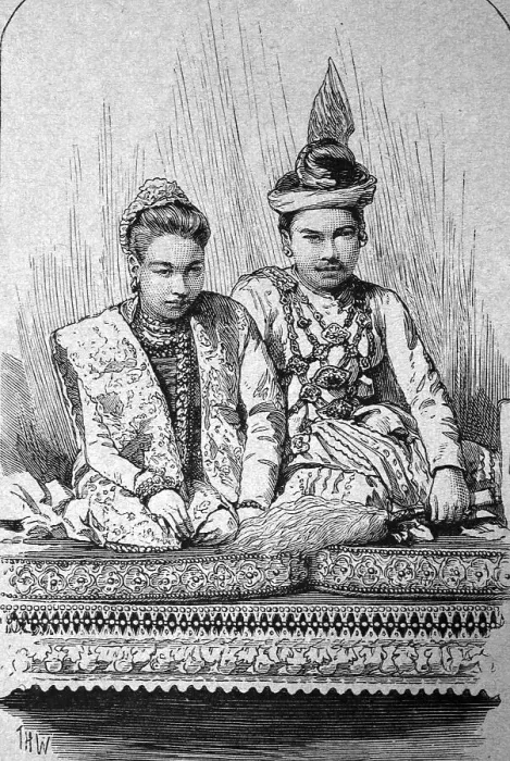 Framed Print : Queen Supayalat and King Thibaw Min Framed Print : Queen Supayalat and King Thibaw Min