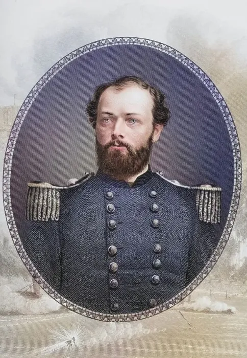 Framed Print : Quincy Adams Gillmore (born 25 February 1825 in Lorain)