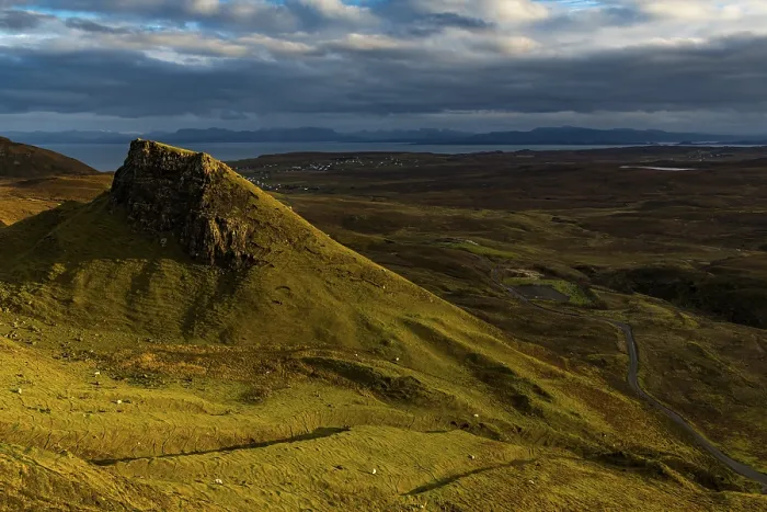 Framed Print : Quiraing massif with dramatic clouds Framed Print : Quiraing massif with dramatic clouds
