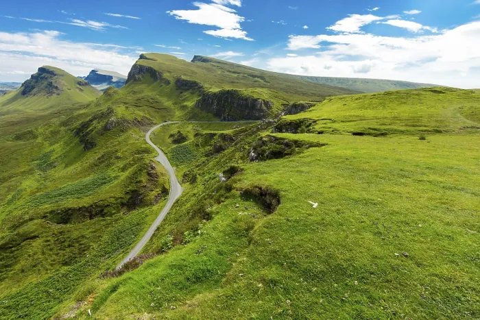 Framed Print : The Quiraing Mountains on the Isle of Skye