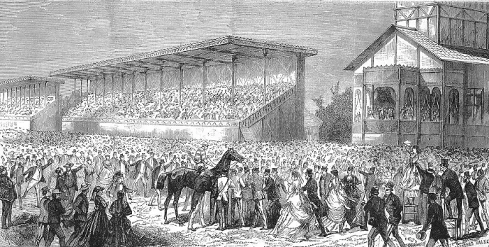 Framed Print : Racecourse in Bois de Boulogne Framed Print : Racecourse in Bois de Boulogne
