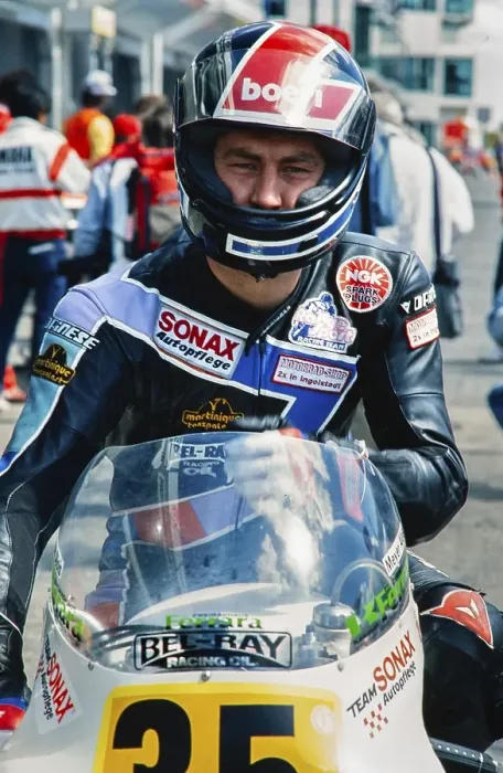 Framed Print : Racer Alois Meyer (DEU), Motorcycle World Championship 1990, RS Rallye Sport Team, Honda RS 500, 500 cc, Grand Prix (GP) of Germany at the Hockenheimring on 27 May 1990, Germany, Europe Framed Print : Racer Alois Meyer (DEU), Motorcycle World Championship 1990, RS Rallye Sport Team, Honda RS 500, 500 cc, Grand Prix (GP) of Germany at the Hockenheimring on 27 May 1990, Germany, Europe